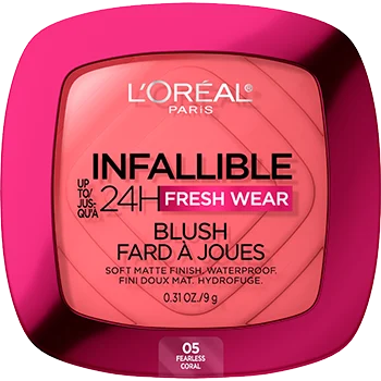 L'oréal Infallible Up To 24Hr Fresh Wear Soft Matte Blush - 05 Fearless Coral | Discover skin care, face cream, lip gloss, sunscreen, and korean skin care products at Sapphire Beauty Booth— a trusted cosmetic shop near me and makeup store near me.