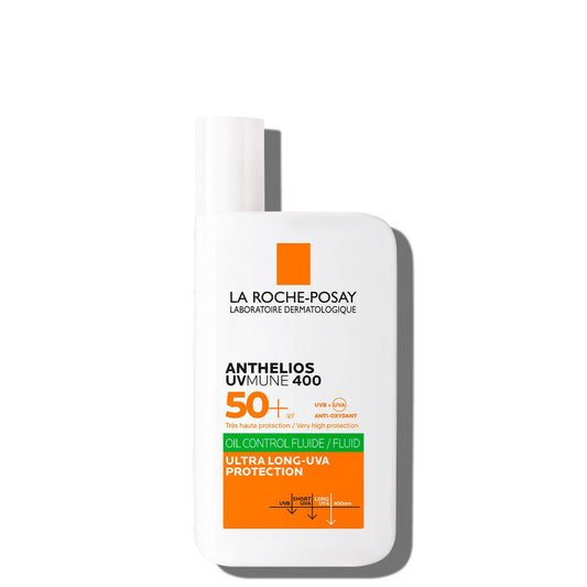 La Roche-Posay Anthelios UVMUNE 400 Oil Control Fluid SPF 50 - 50ml | Discover skin care, face cream, lip gloss, sunscreen, and korean skin care products at Sapphire Beauty Booth— a trusted cosmetic shop near me and makeup store near me.