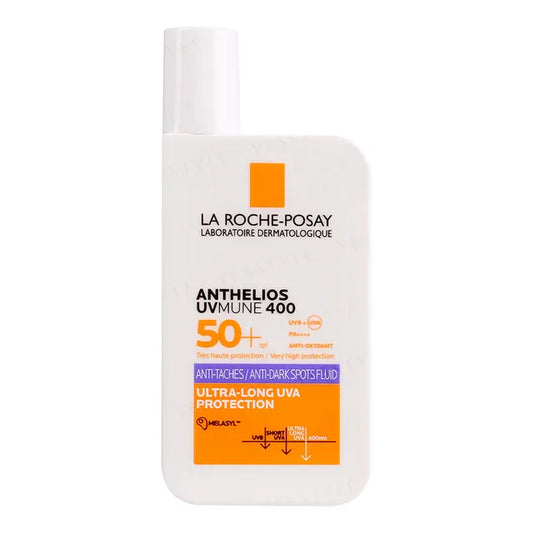 La Roche-Posay Fragrance-Free Anthelios Uvmune 400 Anti-Dark Spots Fluid SPF 50+ - 50 ml | Discover skin care, face cream, lip gloss, sunscreen, and korean skin care products at Sapphire Beauty Booth— a trusted cosmetic shop near me and makeup store near me. | Sapphire Beauty Ghana | Same Day Delivery Available