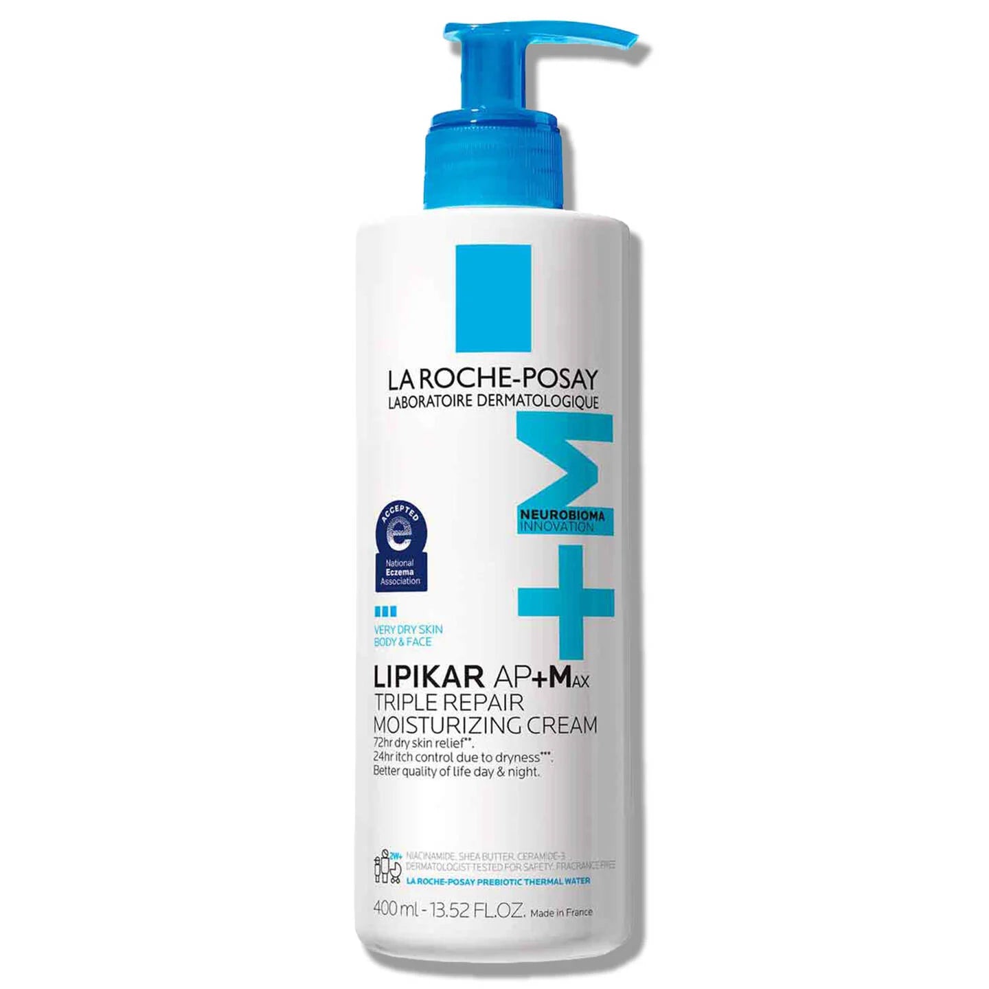 La Roche-Posay Lipikar AP+Max Triple Repair Moisturizing Cream - 400ml | Discover skin care, face cream, lip gloss, sunscreen, and korean skin care products at Sapphire Beauty Booth— a trusted cosmetic shop near me and makeup store near me.