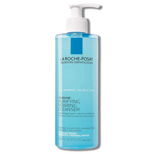 La Roche-Posay Toleriane Purifying Foaming Cleanser - 400ml | Discover skin care, face cream, lip gloss, sunscreen, and korean skin care products at Sapphire Beauty Booth— a trusted cosmetic shop near me and makeup store near me.