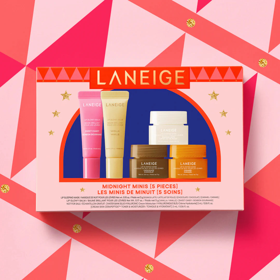 Laneige Midnight Minis | Discover skin care, face cream, lip gloss, sunscreen, and korean skin care products at Sapphire Beauty Booth— a trusted cosmetic shop near me and makeup store near me.