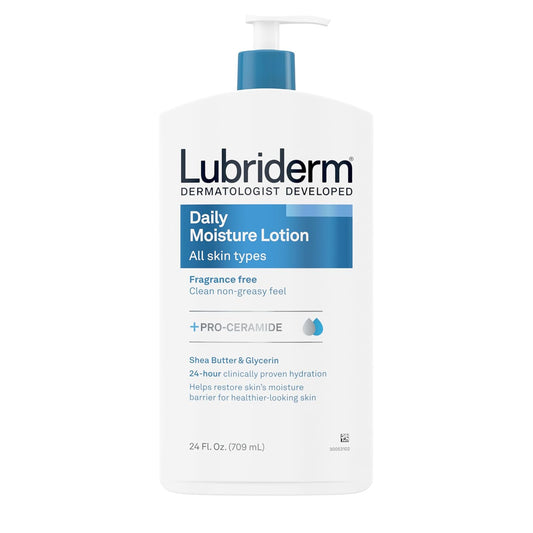 Lubriderm Daily Moisture Lotion - 24oz | Discover skin care, face cream, lip gloss, sunscreen, and korean skin care products at Sapphire Beauty Booth— a trusted cosmetic shop near me and makeup store near me.