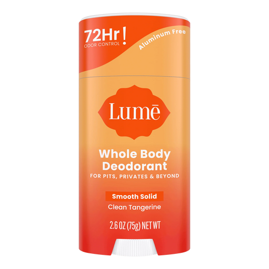 Lume Clean Tangerine Whole Body Deodorant - 75g | Discover skin care, face cream, lip gloss, sunscreen, and korean skin care products at Sapphire Beauty Booth— a trusted cosmetic shop near me and makeup store near me.