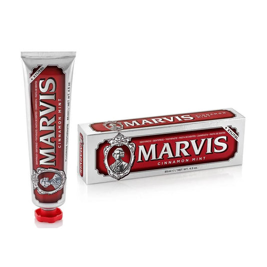 Marvis Cinnamon Mint Toothpaste - 85ml | Discover skin care, face cream, lip gloss, sunscreen, and korean skin care products at Sapphire Beauty Booth— a trusted cosmetic shop near me and makeup store near me.
