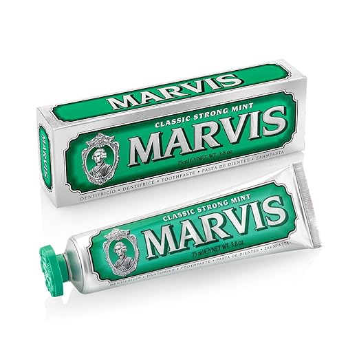 Marvis Classic Strong Mint Toothpaste - 75ml | Discover skin care, face cream, lip gloss, sunscreen, and korean skin care products at Sapphire Beauty Booth— a trusted cosmetic shop near me and makeup store near me. | Sapphire Beauty Ghana
