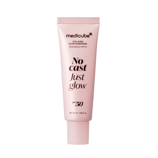 Medicube Collagen Glow Sunscreen - 50ml | Discover skin care, face cream, lip gloss, sunscreen, and korean skin care products at Sapphire Beauty Booth— a trusted cosmetic shop near me and makeup store near me. | Sapphire Beauty Ghana | Same Day Delivery Available