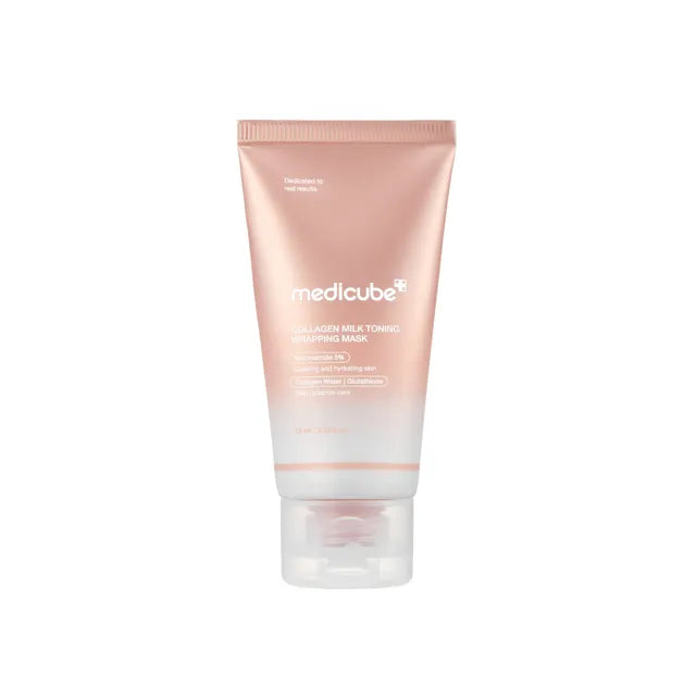 Medicube Collagen Milk Toning Wrapping Mask - 75ml | Discover skin care, face cream, lip gloss, sunscreen, and korean skin care products at Sapphire Beauty Booth— a trusted cosmetic shop near me and makeup store near me. | Sapphire Beauty Ghana | Same Day Delivery Available