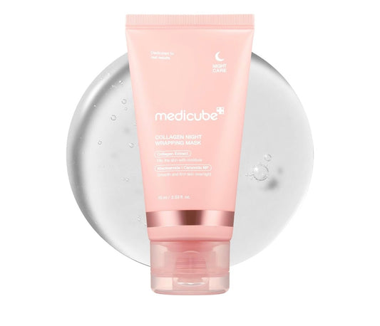 Medicube Collagen Night Wrapping Mask - 75ml | Discover skin care, face cream, lip gloss, sunscreen, and korean skin care products at Sapphire Beauty Booth— a trusted cosmetic shop near me and makeup store near me.