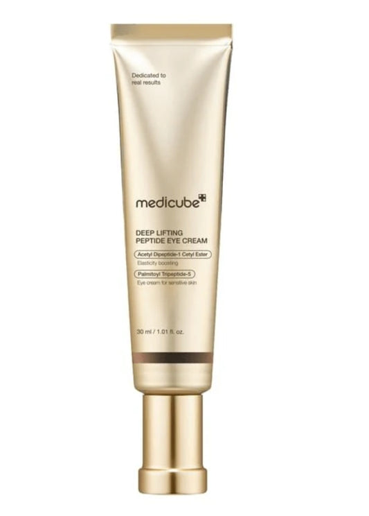 Medicube Deep Lifting Peptide Eye cream - 30ml | Discover skin care, face cream, lip gloss, sunscreen, and korean skin care products at Sapphire Beauty Booth— a trusted cosmetic shop near me and makeup store near me.