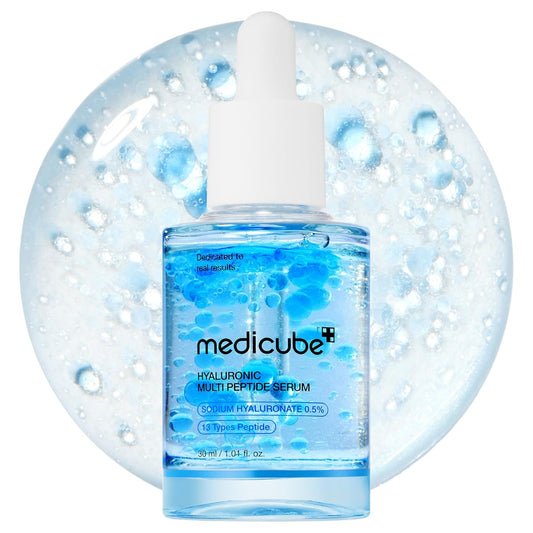 Medicube Hyaluronic Multi Peptide Serum - 30ml | Discover skin care, face cream, lip gloss, sunscreen, and korean skin care products at Sapphire Beauty Booth— a trusted cosmetic shop near me and makeup store near me.
