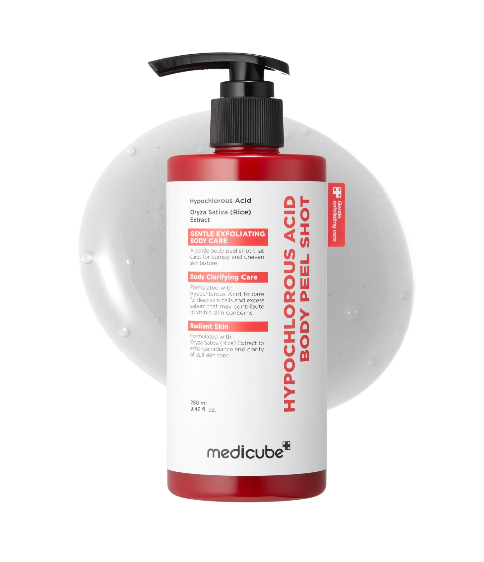 Medicube Hypochlorous Acid Rice Body Peel Shot - 280ml | Discover skin care, face cream, lip gloss, sunscreen, and korean skin care products at Sapphire Beauty Booth— a trusted cosmetic shop near me and makeup store near me. | Sapphire Beauty Ghana | Same Day Delivery Available
