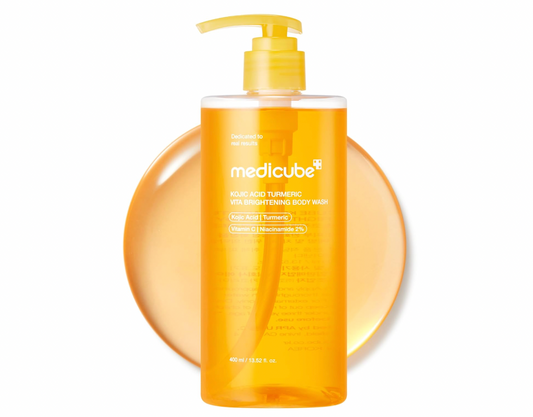 Medicube Kojic Acid Turmeric Brightening Body Wash - 400ml | Discover skin care, face cream, lip gloss, sunscreen, and korean skin care products at Sapphire Beauty Booth— a trusted cosmetic shop near me and makeup store near me. | Sapphire Beauty Ghana | Same Day Delivery Available
