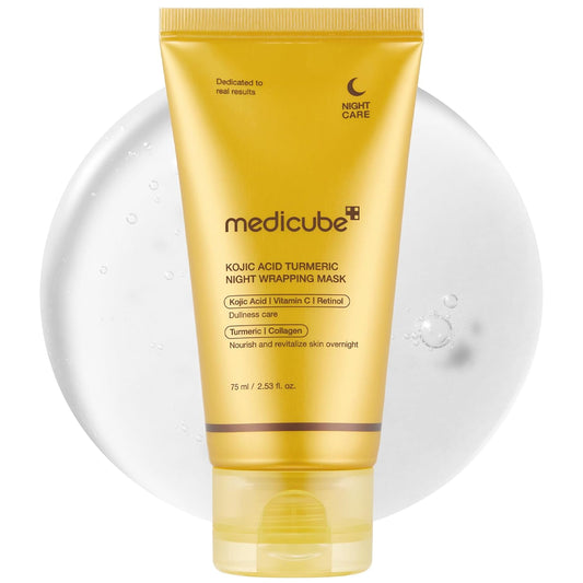 Medicube Kojic Acid Turmeric Overnight Wrapping Mask -75ml | Discover skin care, face cream, lip gloss, sunscreen, and korean skin care products at Sapphire Beauty Booth— a trusted cosmetic shop near me and makeup store near me.
