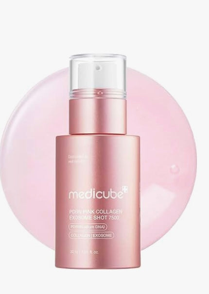 Medicube PDRN Pink Collagen Exosome Shot Serum 7500 - 30ml | Discover skin care, face cream, lip gloss, sunscreen, and korean skin care products at Sapphire Beauty Booth— a trusted cosmetic shop near me and makeup store near me.