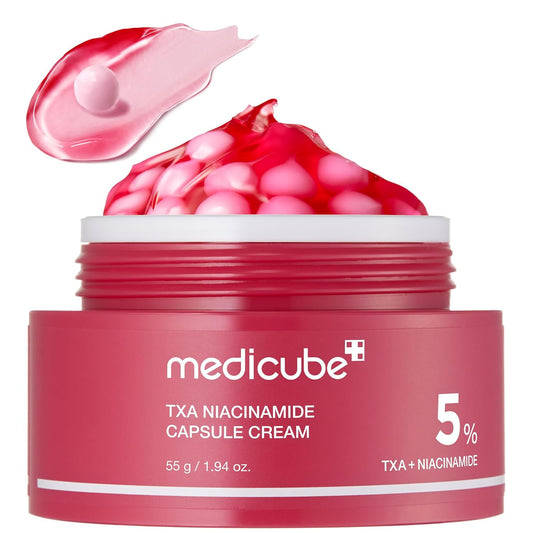 Medicube TXA Niacinamide Capsule Cream - 55g | Discover skin care, face cream, lip gloss, sunscreen, and korean skin care products at Sapphire Beauty Booth— a trusted cosmetic shop near me and makeup store near me.
