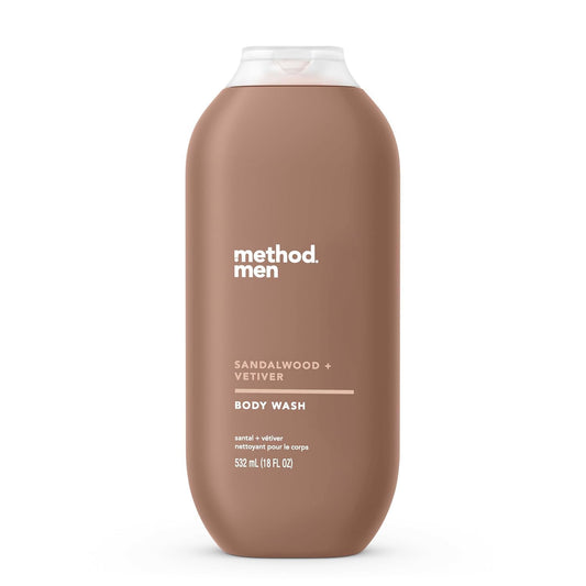 Method Men Body Wash Sandalwood + Vetiver - 532 ml | Discover skin care, face cream, lip gloss, sunscreen, and korean skin care products at Sapphire Beauty Booth— a trusted cosmetic shop near me and makeup store near me. | Sapphire Beauty Ghana
