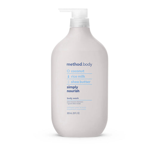 Method Simply Nourish Body Wash - 28fl | Discover skin care, face cream, lip gloss, sunscreen, and korean skin care products at Sapphire Beauty Booth— a trusted cosmetic shop near me and makeup store near me.