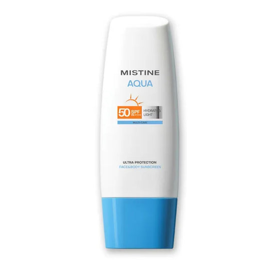 Mistine Aqua Base Ultra Protection Hydrating Sunscreen SPF50 - 70ml | Discover skin care, face cream, lip gloss, sunscreen, and korean skin care products at Sapphire Beauty Booth— a trusted cosmetic shop near me and makeup store near me. | Sapphire Beauty Ghana
