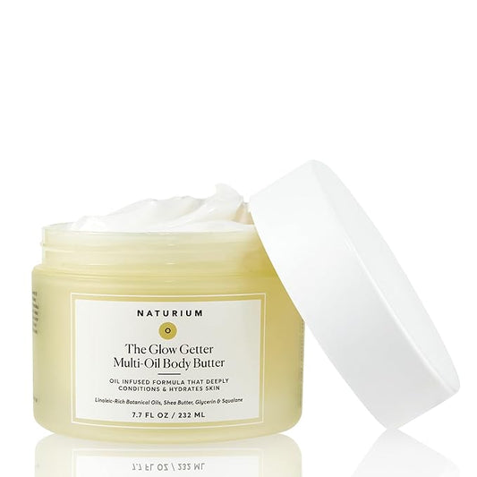Naturium The Glow Getter Multi-Oil Body Butter - 232ml | Discover skin care, face cream, lip gloss, sunscreen, and korean skin care products at Sapphire Beauty Booth— a trusted cosmetic shop near me and makeup store near me.
