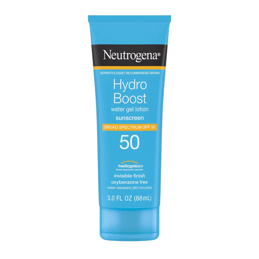 Neutrogena Hydro Boost Water Gel Lotion Sunscreen SPF 50 - 88ml | Discover skin care, face cream, lip gloss, sunscreen, and korean skin care products at Sapphire Beauty Booth— a trusted cosmetic shop near me and makeup store near me. | Sapphire Beauty Ghana | Same Day Delivery Available