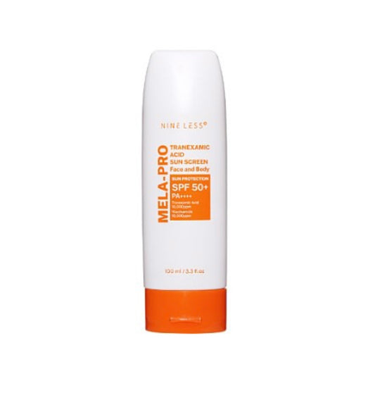 Nineless Mela-Pro Tranexamic Acid Sun Screen - 100ml | Discover skin care, face cream, lip gloss, sunscreen, and korean skin care products at Sapphire Beauty Booth— a trusted cosmetic shop near me and makeup store near me.