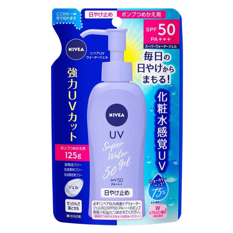 Nivea UV Water Gel SPF50 - 125g Refill Only | Discover skin care, face cream, lip gloss, sunscreen, and korean skin care products at Sapphire Beauty Booth— a trusted cosmetic shop near me and makeup store near me. | Sapphire Beauty Ghana
