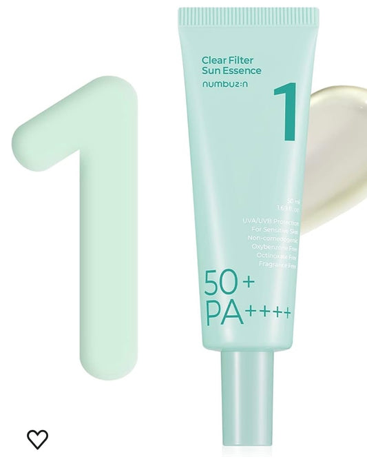 Numbuzin - No.1 Clear Filter Sun Essence - 50ml | Discover skin care, face cream, lip gloss, sunscreen, and korean skin care products at Sapphire Beauty Booth— a trusted cosmetic shop near me and makeup store near me.