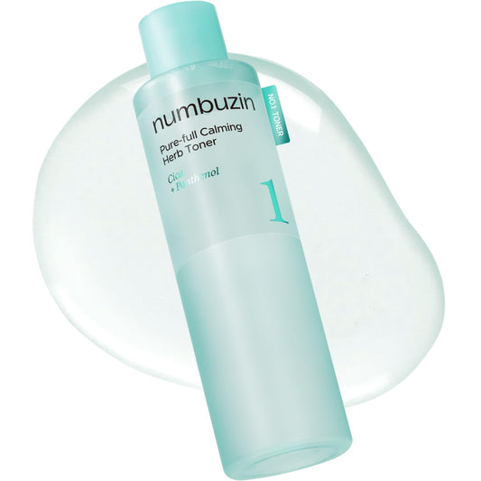 Numbuzin No.1 Pure-full Calming Herb Toner - 300ml | Discover skin care, face cream, lip gloss, sunscreen, and korean skin care products at Sapphire Beauty Booth— a trusted cosmetic shop near me and makeup store near me. | Sapphire Beauty Ghana
