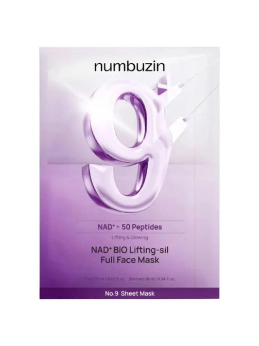 Numbuzin No.9 NAD Bio Lifting Full Cover Facial Mask - 1 Mask | Discover skin care, face cream, lip gloss, sunscreen, and korean skin care products at Sapphire Beauty Booth— a trusted cosmetic shop near me and makeup store near me. | Sapphire Beauty Ghana
