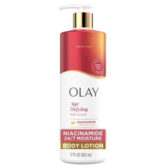 Olay Age Defying Body Lotion with Niacinamide Serum - 17 fl oz (502ml) | Discover skin care, face cream, lip gloss, sunscreen, and korean skin care products at Sapphire Beauty Booth— a trusted cosmetic shop near me and makeup store near me.