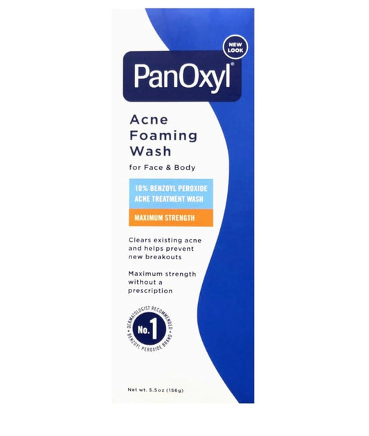 PanOxyl Acne Foaming Wash 10% Benzoyl Peroxide - 5.5oz | Discover skin care, face cream, lip gloss, sunscreen, and korean skin care products at Sapphire Beauty Booth— a trusted cosmetic shop near me and makeup store near me.