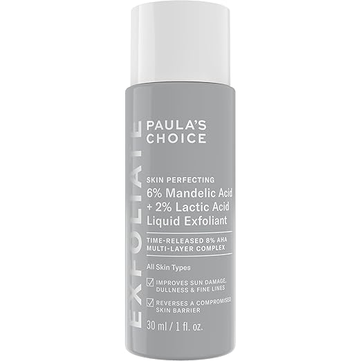 Paula's Choice Skin Perfecting 6% Mandelic Acid + 2% Lactic Acid Liquid Exfoliant - 30ml | Discover skin care, face cream, lip gloss, sunscreen, and korean skin care products at Sapphire Beauty Booth— a trusted cosmetic shop near me and makeup store near me.