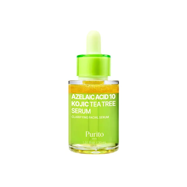 Purito Seoul Azelaic Acid 10 Kojic Tea Tree Serum - 30ml | Discover skin care, face cream, lip gloss, sunscreen, and korean skin care products at Sapphire Beauty Booth— a trusted cosmetic shop near me and makeup store near me.