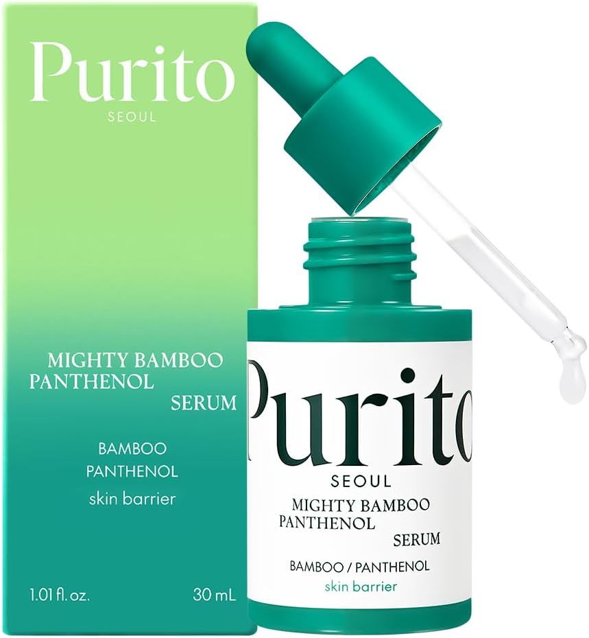 Purito Seoul Mighty Bamboo Panthenol Serum - 30ml | Discover skin care, face cream, lip gloss, sunscreen, and korean skin care products at Sapphire Beauty Booth— a trusted cosmetic shop near me and makeup store near me.
