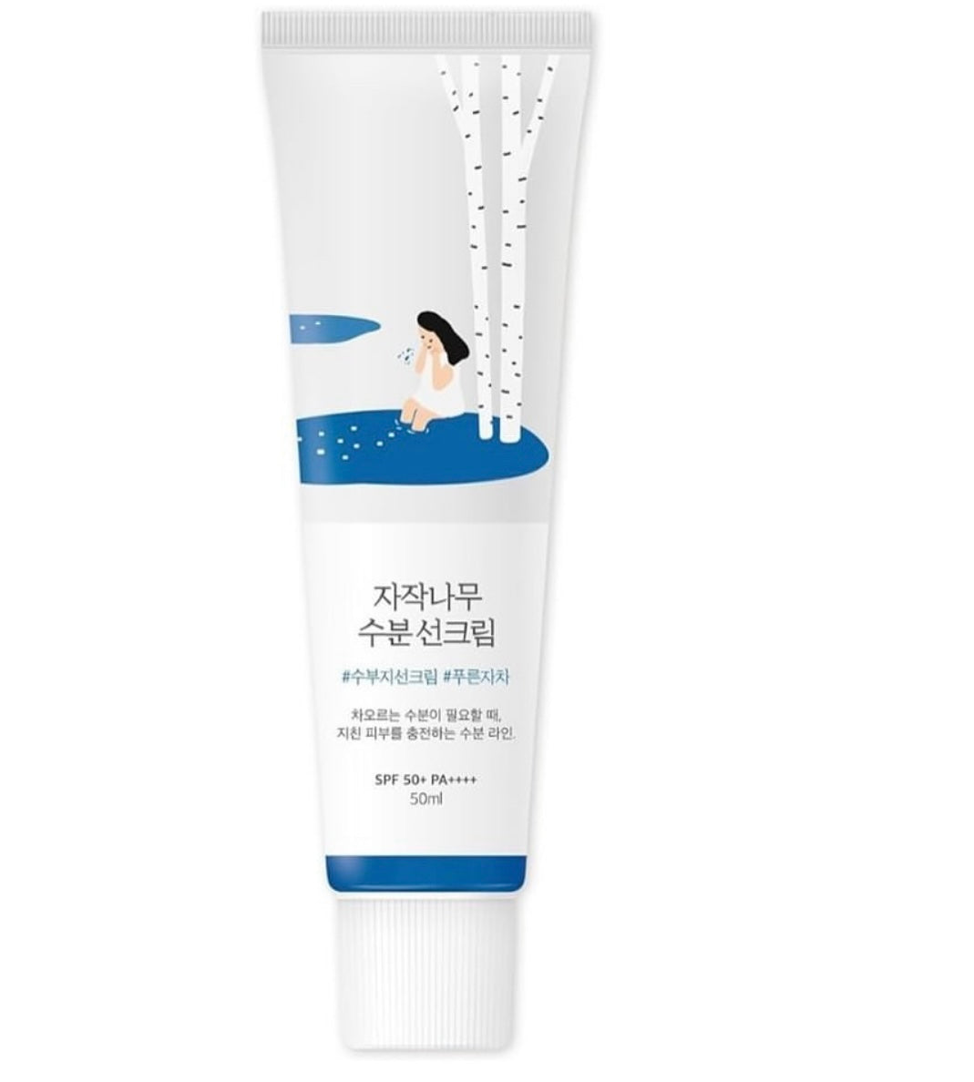 Round Lab Birch Juice Moisturizing Sunscreen - 50ml | Discover skin care, face cream, lip gloss, sunscreen, and korean skin care products at Sapphire Beauty Booth— a trusted cosmetic shop near me and makeup store near me.