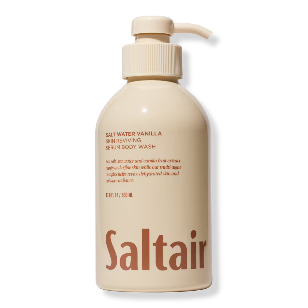 Saltair Salt Water Vanilla Skin Reviving Serum Body Wash - 500ml | Discover skin care, face cream, lip gloss, sunscreen, and korean skin care products at Sapphire Beauty Booth— a trusted cosmetic shop near me and makeup store near me.