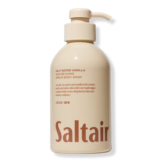 Saltair Salt Water Vanilla Skin Reviving Serum Body Wash - 500ml | Discover skin care, face cream, lip gloss, sunscreen, and korean skin care products at Sapphire Beauty Booth— a trusted cosmetic shop near me and makeup store near me.