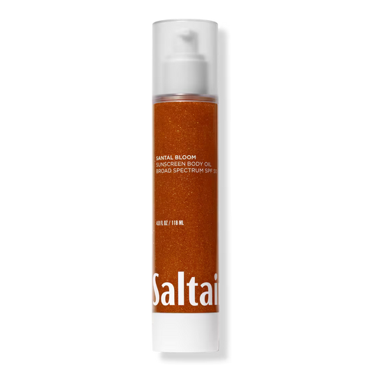 Saltair Santal Bloom Sunscreen Body Oil SPF 50 PA++++ - 118 ml | Discover skin care, face cream, lip gloss, sunscreen, and korean skin care products at Sapphire Beauty Booth— a trusted cosmetic shop near me and makeup store near me. | Sapphire Beauty Ghana | Same Day Delivery Available