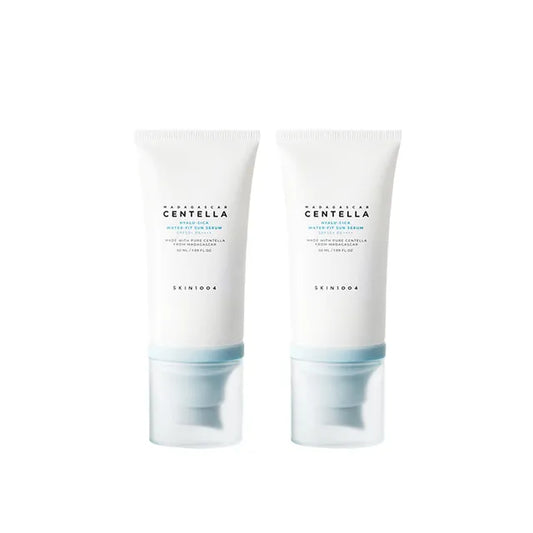 Skin1004 Hyalu-Cica Water-fit Sun Serum Twin Pack - 50ml x 2 each | Discover skin care, face cream, lip gloss, sunscreen, and korean skin care products at Sapphire Beauty Booth— a trusted cosmetic shop near me and makeup store near me. | Sapphire Beauty Ghana
