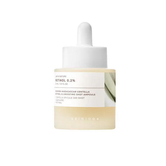 Skin1004 Madagascar Centella Retinol 0.2 Boosting Shot Ampoule - 30ml | Discover skin care, face cream, lip gloss, sunscreen, and korean skin care products at Sapphire Beauty Booth— a trusted cosmetic shop near me and makeup store near me.
