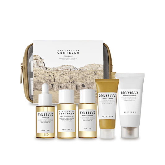 Skin1004 Madagascar Centella Travel Pouch Set | Discover skin care, face cream, lip gloss, sunscreen, and korean skin care products at Sapphire Beauty Booth— a trusted cosmetic shop near me and makeup store near me. | Sapphire Beauty Ghana
