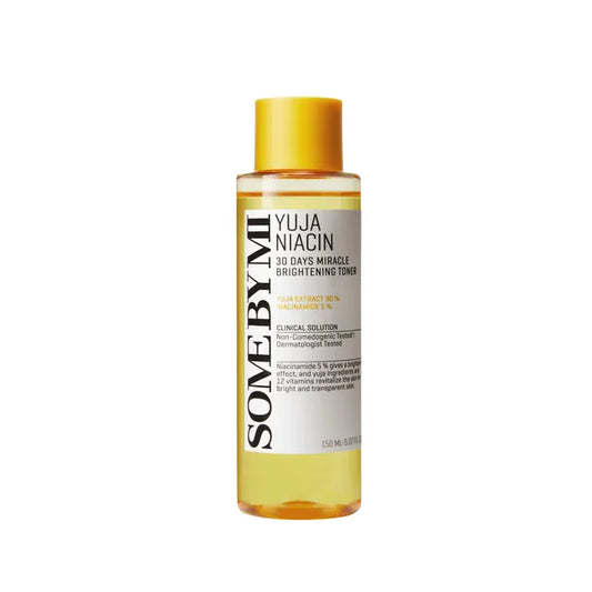 Some By Mi Yuja Niacin 30 Days Miracle Brightening Toner - 150ml | Discover skin care, face cream, lip gloss, sunscreen, and korean skin care products at Sapphire Beauty Booth— a trusted cosmetic shop near me and makeup store near me.
