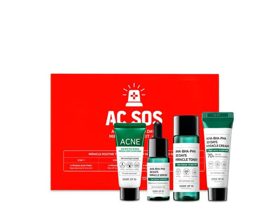 Some by Mi AHA-BHA-PHA 30 Days Miracle Acne Kit | Discover skin care, face cream, lip gloss, sunscreen, and korean skin care products at Sapphire Beauty Booth— a trusted cosmetic shop near me and makeup store near me.