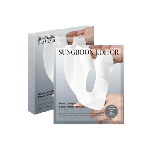Sungboon Editor Deep Collagen Power Boosting - 1 mask | Discover skin care, face cream, lip gloss, sunscreen, and korean skin care products at Sapphire Beauty Booth— a trusted cosmetic shop near me and makeup store near me.