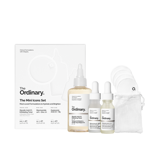 The Ordinary Mini Icons Set | Discover skin care, face cream, lip gloss, sunscreen, and korean skin care products at Sapphire Beauty Booth— a trusted cosmetic shop near me and makeup store near me.