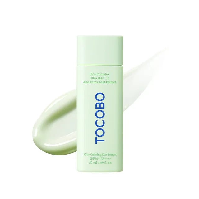 Tocobo Cica Calming Sun Serum - 50ml | Discover skin care, face cream, lip gloss, sunscreen, and korean skin care products at Sapphire Beauty Booth— a trusted cosmetic shop near me and makeup store near me. | Sapphire Beauty Ghana | Same Day Delivery Available