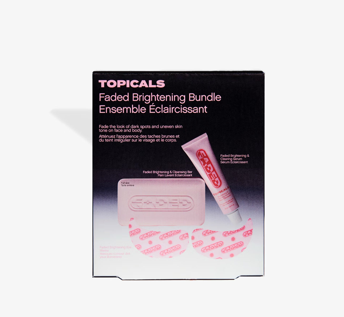 Topicals Faded Brightening Bundle for Discoloration on Face & Body | Discover skin care, face cream, lip gloss, sunscreen, and korean skin care products at Sapphire Beauty Booth— a trusted cosmetic shop near me and makeup store near me.