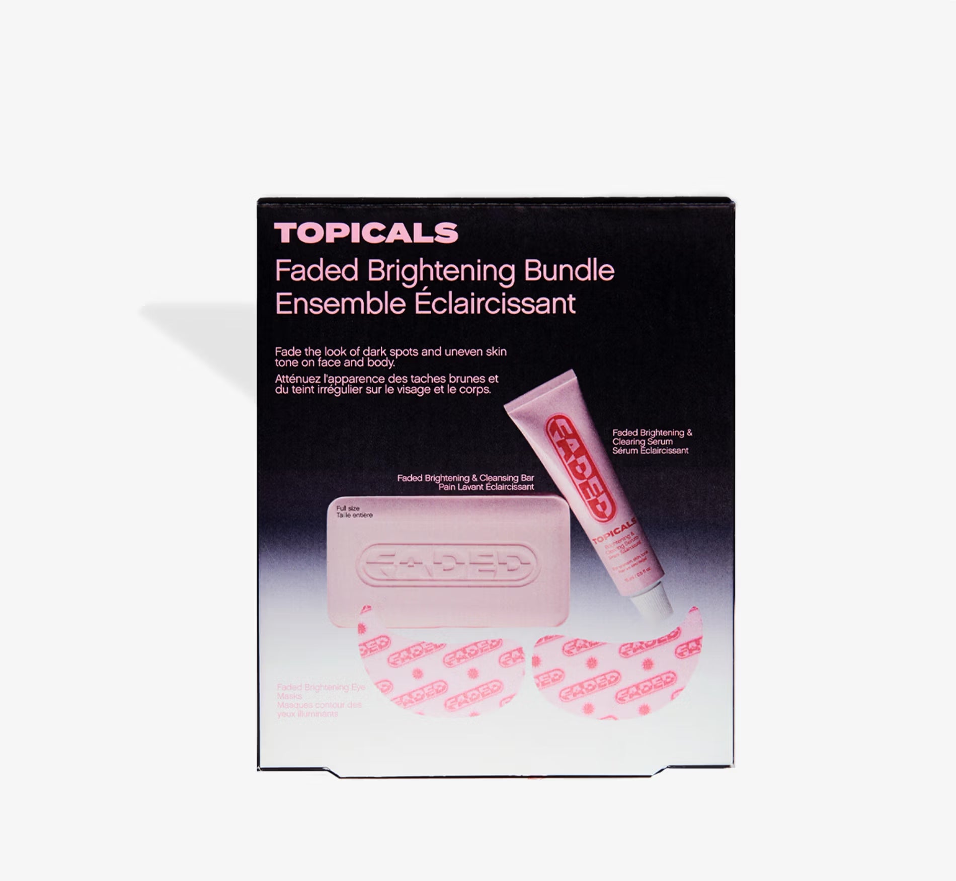 Topicals Faded Brightening Bundle for Discoloration on Face & Body | Discover skin care, face cream, lip gloss, sunscreen, and korean skin care products at Sapphire Beauty Booth— a trusted cosmetic shop near me and makeup store near me.