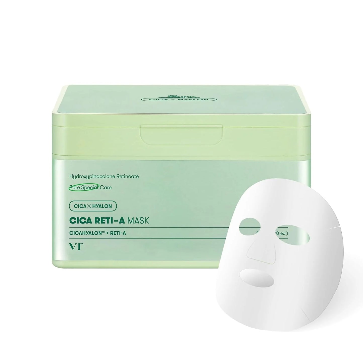 VT Cosmetics Cica Reti-A Mask - 30 Masks | Discover skin care, face cream, lip gloss, sunscreen, and korean skin care products at Sapphire Beauty Booth— a trusted cosmetic shop near me and makeup store near me.